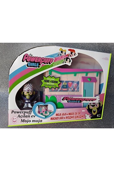 CARTOON Powerpuff Gırls Mojo Mojo Açılan Ev Orjinal Oyuncak Figür