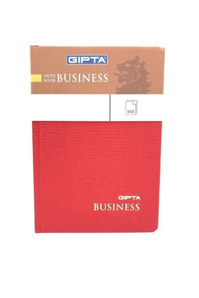Gıpta Caiet de note roșu de afaceri 160 Yap.düz 1574