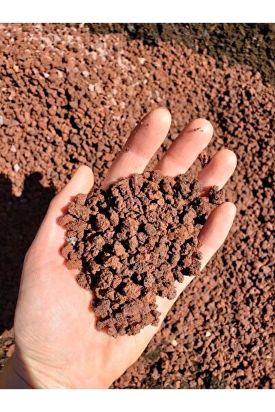 Asenya Pomza Taşı 25 Kg 10-15 Mm Kırmızı Pomza Lav Taşı Teraryum Taşı Akvaryu...