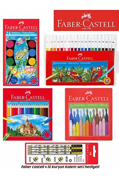 Faber Castell Öğrenci 4'lü Boyama Seti (kalem Seti Hediyeli)