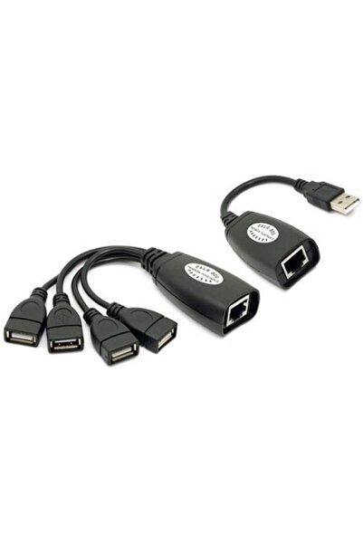 Alfais 4406 4 Port Cat Rj45 Usb Hub Ek Uzatma Extender (50 Metre)