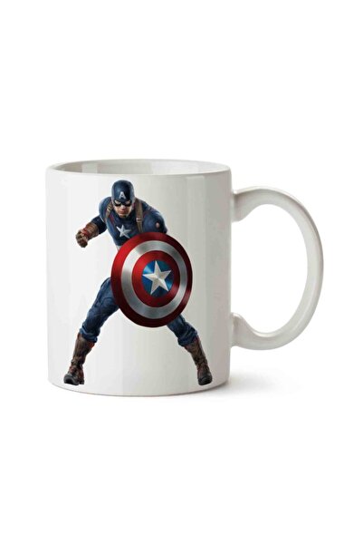 MET DESİGN Captain America Shield Porcelain Mug