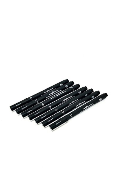 Uni -pin Teknik Çizim Kalemi Seti - (01.03.04.05.06.07.08 Uçlar)