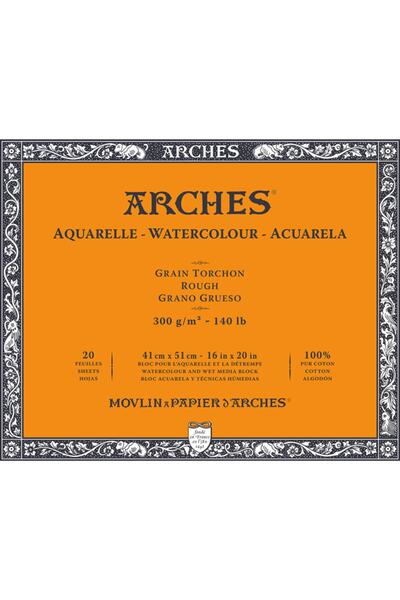 Arches Suluboya Defteri Blok Rough - Kalın Doku 300 Gr. 41x51 Cm. 20 Yaprak