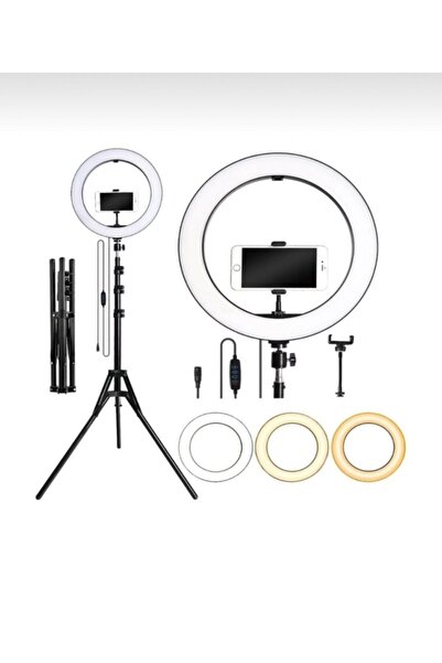 Genel Markalar Kuaför Youtuber Makyaj Çekim Ring Fill Lightl Led 2mt Stand St...