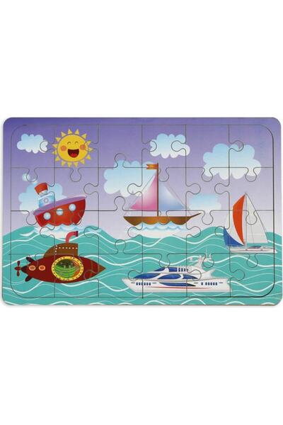 MAKETÇİNİZ بازل خشبي للمركبات البحرية 24 قطعة