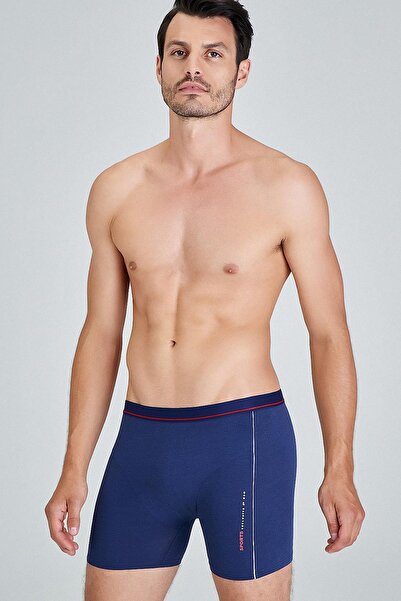 Kom Uzun Paça Sporcu Koton Modal Erkek Boxer Külot Marco Şort