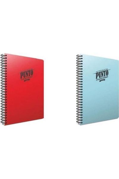 Gıpta Set caiete Punto Spiral A4 80 Yap PP Cover Set 2 pachete