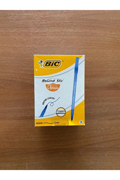 Bic Round Stic Blue Ballpoint Pen Box of 60