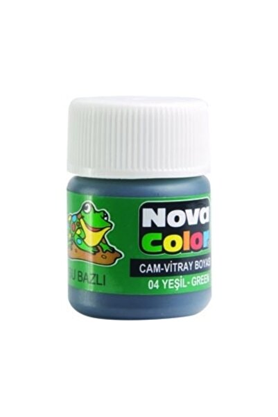 Nova Color Yeşil Su Bazlı Cam Vitray Boyası (25CC)