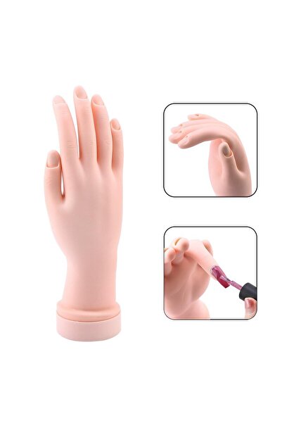MOZIUR Protez Tırnak Kalıcı Oje Eğitim Model Eli