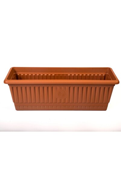 Genel Markalar Hak Plastik No2 Uzun Balkon Saksısı 9,5 Litre 17x18x50 Cm. Saksı