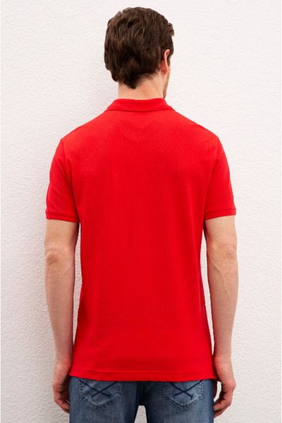 U.S. Polo Assn. Men's Red Polo Neck T-shirt