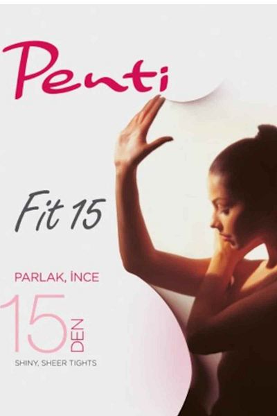 Penti Дамски чорапогащи Fit 15, цвят светла кожа, 3 броя