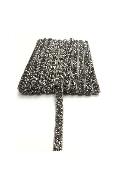 Hobigram Decorative Strip Anthracite Silver Iron-On Strip Sconce – Decorative Strip, Stylish Design – Decorat