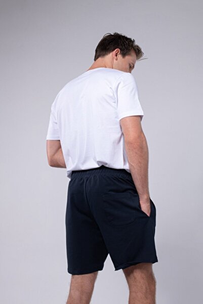 IAMNOTBASIC Erkek Beyaz Bisiklet Yaka John T-shirt