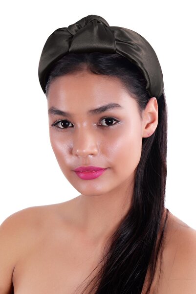 hahai accessories Hahai Women's Wide Band Knotted Satin Crown