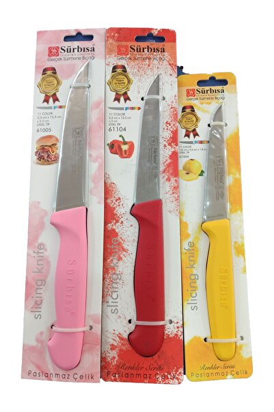 Sürbisa Sürmene Orijinal Mutfak Bıçağı 3 Boy