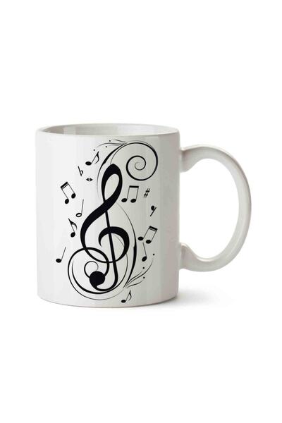 Generic Brand Music Note G Key Porcelain Mug Cup