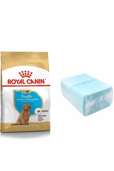 Royal Canin Poodle Puppy Köpek Maması 3 Kg + 10'lu Tuvalet Eğitim Pedi (origi...