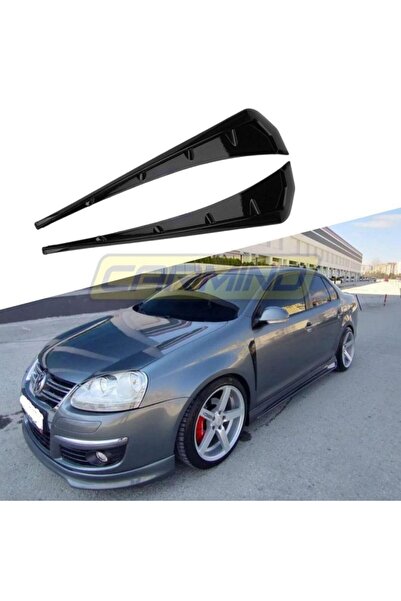 Carmind Volkswagen Jetta Mk5 Yan Çamurluk Venti Piano Black (2 Adet)