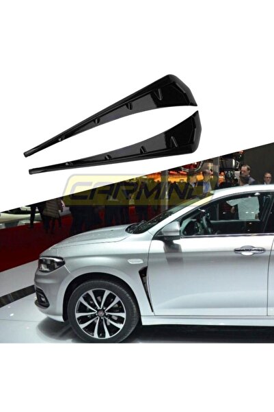 Carmind Fiat Egea Yan Çamurluk Venti Piano Black (2 Adet)