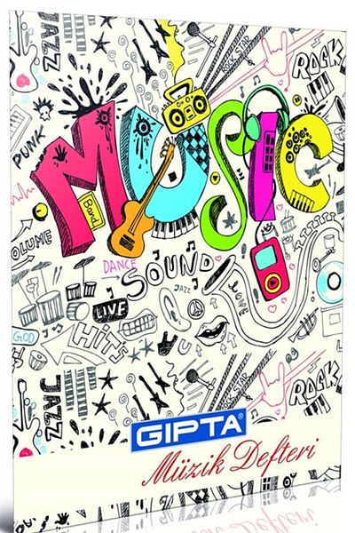Gıpta كتاب الموسيقى 17x24 كرتون 40yp2910