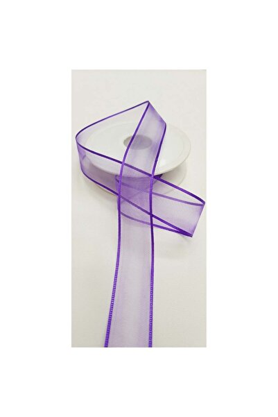 Hobigram Mor Organze Saten Kurdele En 2,5 Cm Boy 1 Metre Fiyatıdır Süsleme Pa...