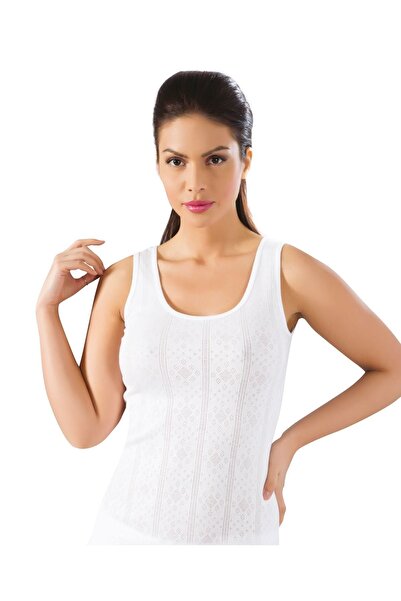 LÜXDRM Women's White Thick Strap Undershirt 2 Pieces 003