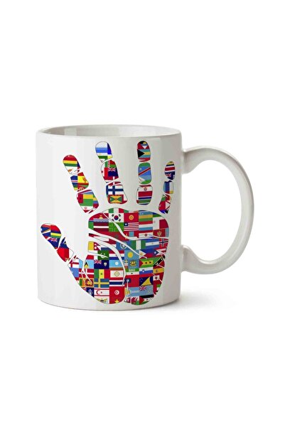 Generic Brand Country Flags Porcelain Mug Cup