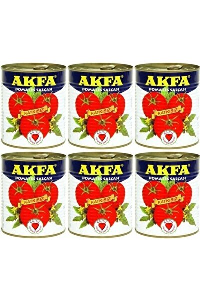 Genel Markalar Akfa Domates Salçası Teneke 6 X 830 G
