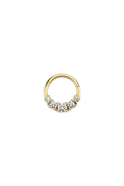 Altın Sepeti Altın Beştaşlı Tragus Piercing Küpe