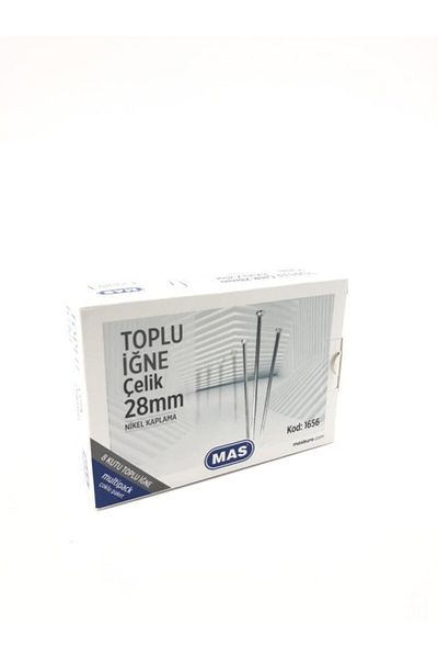 Mas Bulk Needle Steel 28mm Nickel Cap1656 Box of 8