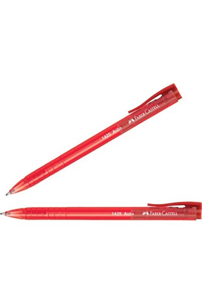 Faber Castell 1425 Auto Kırmızı Tükenmez Kalem 10'lu