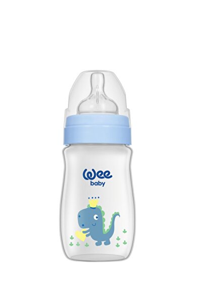 Wee Baby Klasik Plus Geniş Ağızlı Pp Biberon 250 Ml - Mavi Dinozor