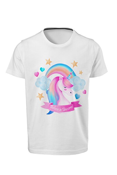 ACR Giyim Beli unisex T-shirt - Digitalna štampa pakovanja jednoroga E-01
