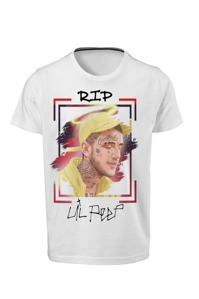 ACR Giyim Hiphop - Lil Peep - Unisex dečija bela Digitalna štampa pakovanja T...
