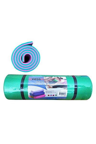AVESSA 16 Mm Çift Taraflı Pilates Minderi Turuncu-siyah