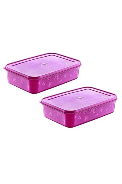 bermeks Recipient de depozitare pentru congelator 1500 ml Set de 2