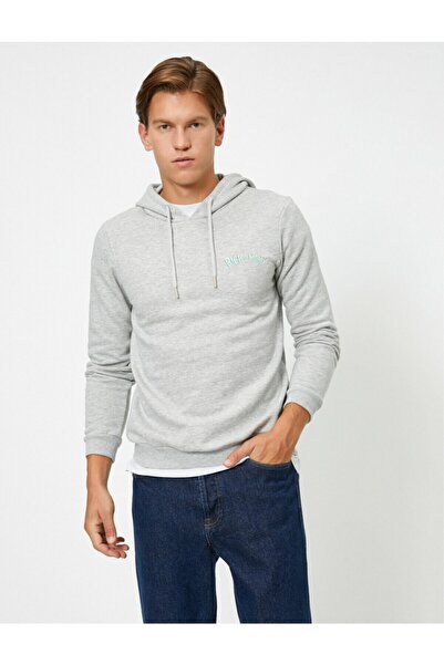 Koton Men's Gray Rick And Morty Printed Sweatshirt