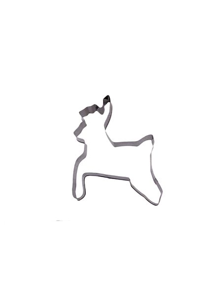 Eminonutoptanci Metal Shaped Deer Model Cake Cookie and Pastry Mold 10x10 cm