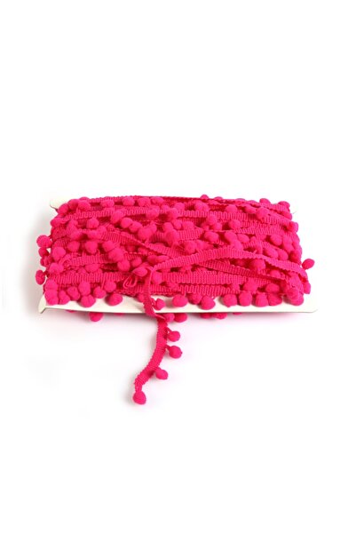 Koza Fermuar Fuşya Şerit Ponpon Kurdele 20 mt