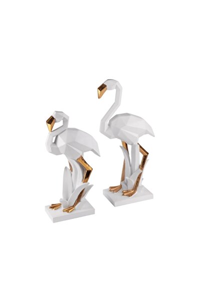 Kokosh Home 2'li White Flamingo