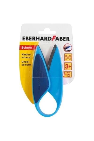 Eberhard Faber مقص ما قبل المدرسة باللون الأزرق