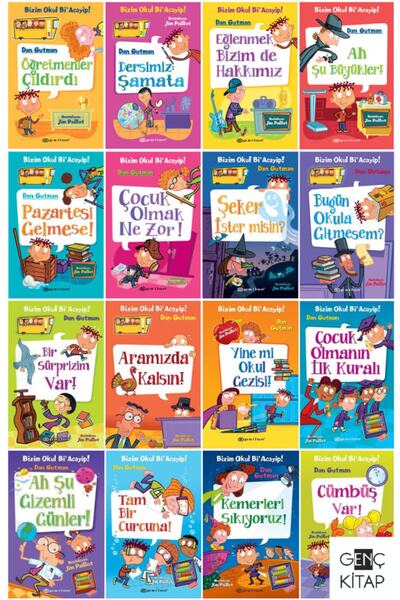 Epsilon Yayınevi Bizim Okul Bi Acayip 16 Kitap Full Set Dan Gutman /