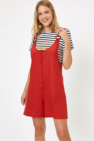 Koton Γυναικεία Καφέ Ολόσωμη φόρμα 9YAL28011OW