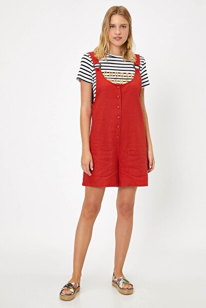 Koton Γυναικεία Καφέ Ολόσωμη φόρμα 9YAL28011OW