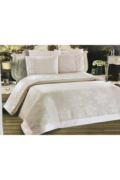 Aksuhome Ecru Dowry French Laced Pique Set