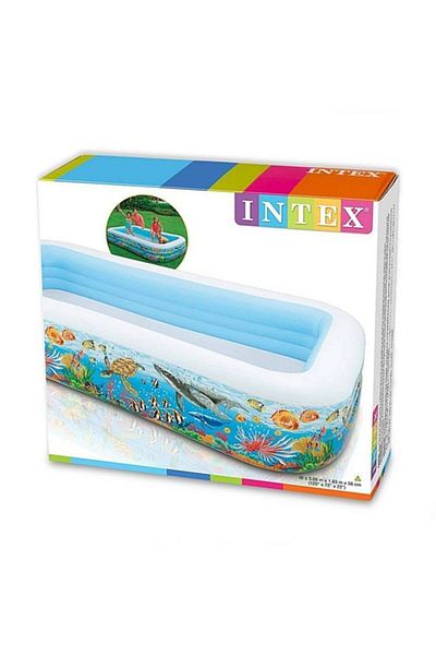 Intex Fish Patterned Transparent Family Pool Intex 58485