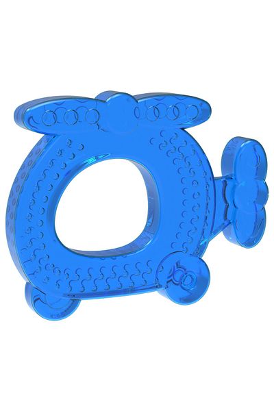 Babysoft عضاضة مائية فاخرة بتصميم خاص باللون الأزرق بنمط طائرة هليكوبتر للفتيات/الأولاد